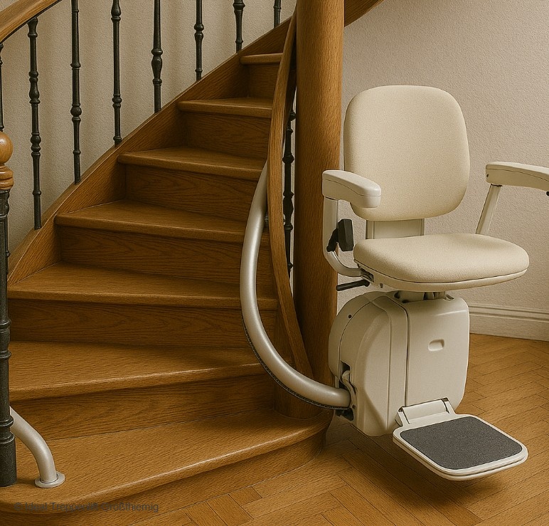 Sitzlift Wendeltreppe Großthiemig